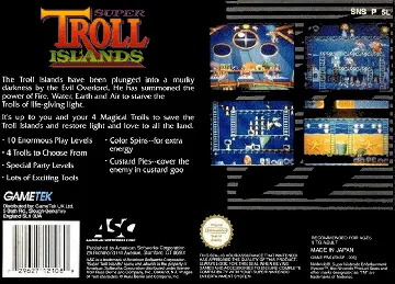 Super Troll Islands (USA) (Beta) box cover back